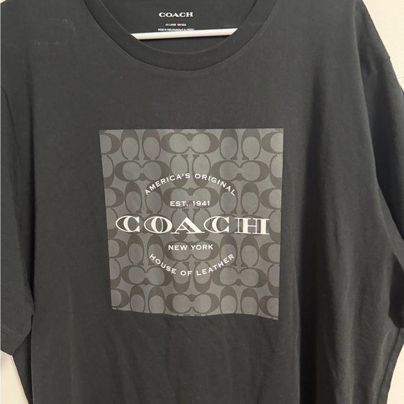 Coach Black Graphic Men's Tee - like New ! XXL - Picture 12 of 14